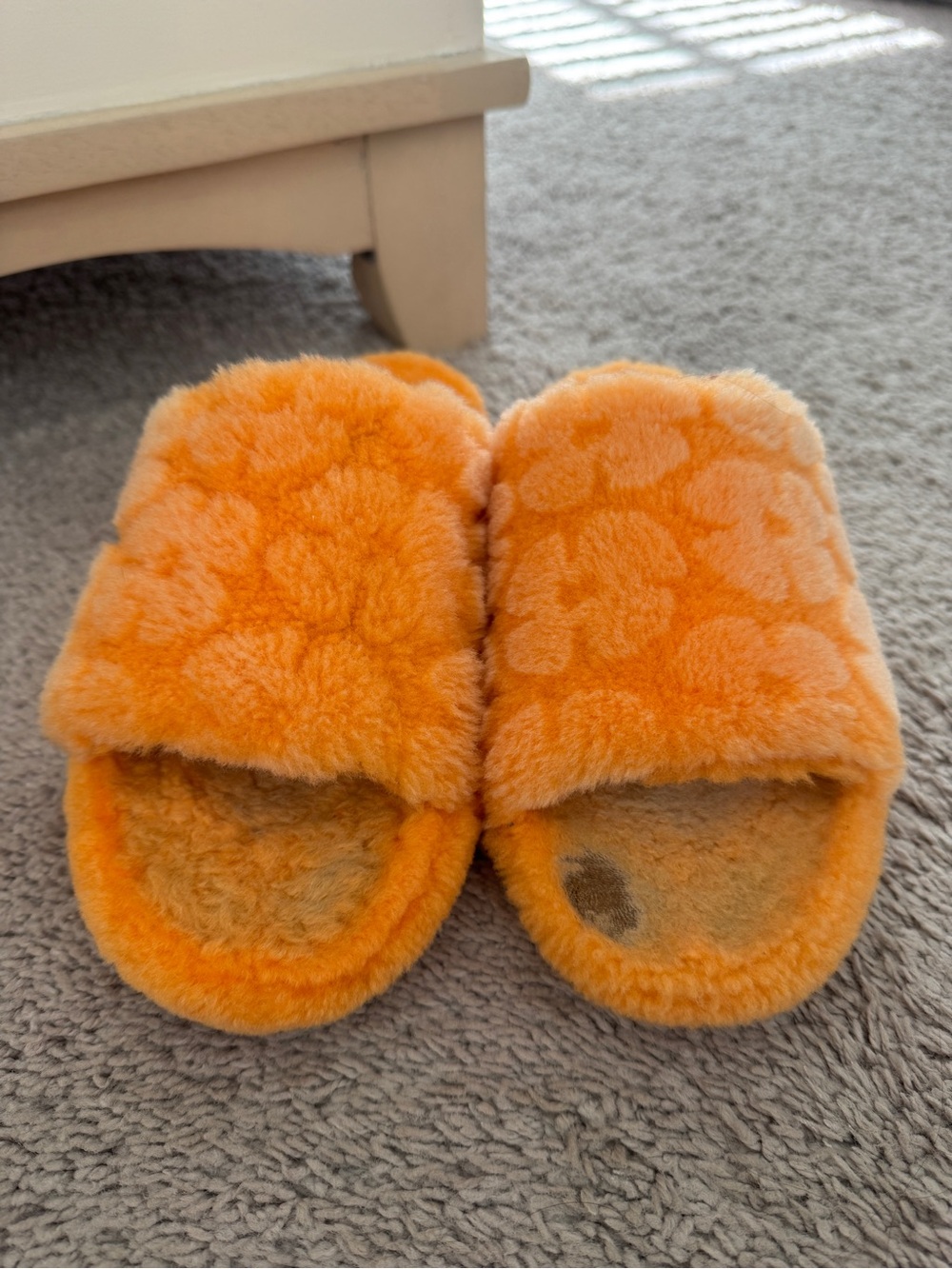 Fluff Yeah UGG Slippers in Floral Orange